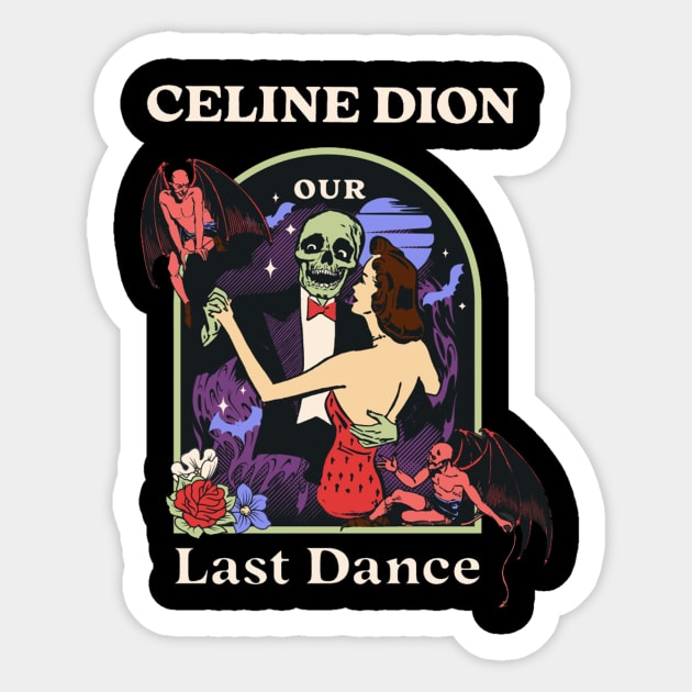 Our Last Dance Celine Sticker by Elaia Loelya Art